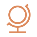 Pictogramme globe monde