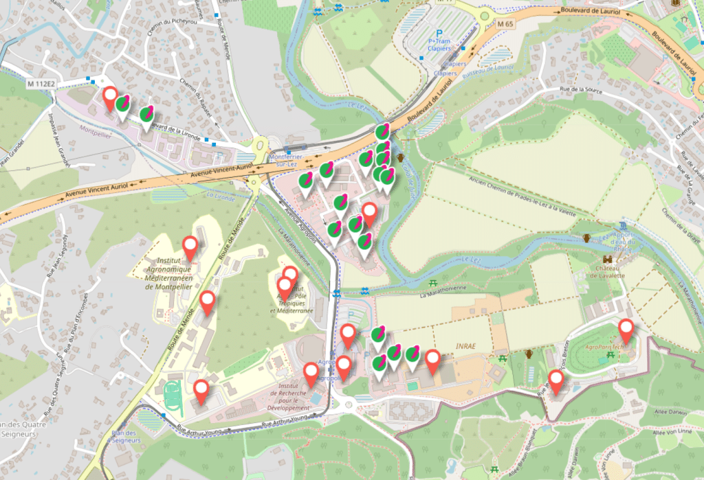 carte CIRAD