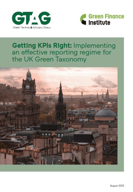 Getting KPIs Right: Implementing an effective reporting regime for the UK Green Taxonomy