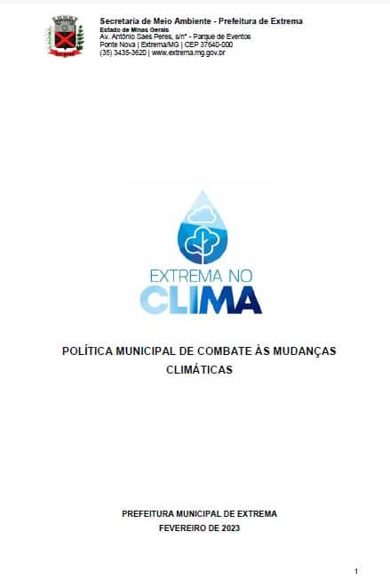 POLÍTICA MUNICIPAL DE COMBATE ÀS MUDANÇAS CLIMÁTICAS