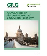 GTAG: Advice on the development of a UK Green Taxonomy