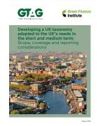 Developing a UK taxonomy adapted to the UK’s needs in the short and medium term: Scope, coverage and reporting considerations