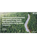 Streamlining and increasing the usability of the Do No Significant Harm (DNSH) criteria within the UK Green Taxonomy