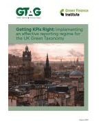 Getting KPIs Right: Implementing an effective reporting regime for the UK Green Taxonomy